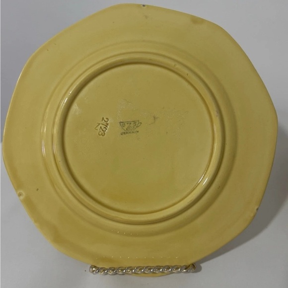 Zell Plates 8 1/2 Inch Salad Majolica Germany G S Georg Schminder Antique Qty 5 - Picture 3 of 8